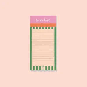 Good Tuesday To Do List Pad Cabana Stripe